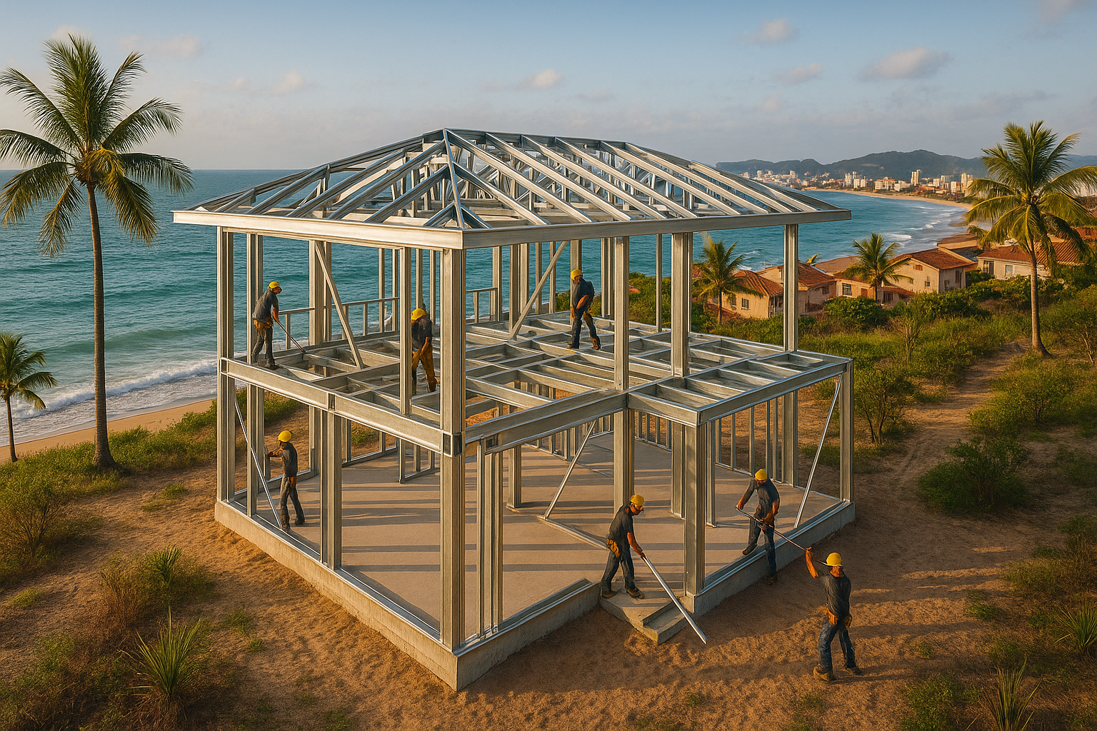 Casas de Praia em Steel Frame no litoral catarinense, vale a pena? - Prime Steel - Construção em Steel Framing em Santa Catarina